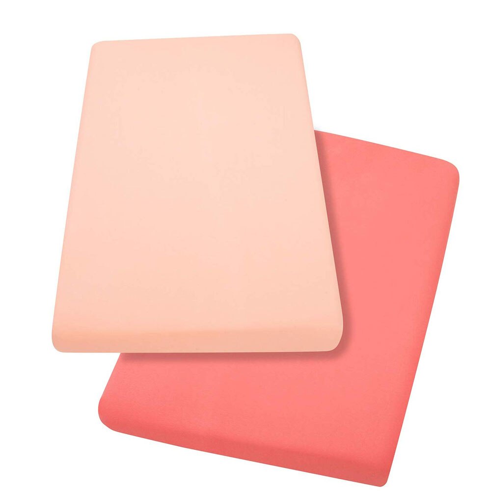 Set cearceaf cu elastic 120cm x 60cm Clevamama 3322 roz